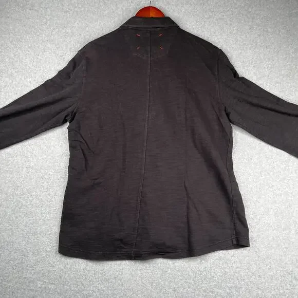 Robert Graham Shirt Large Black Button Up Long Sleeve Pocket Casual Mens - Picture 6 of 13